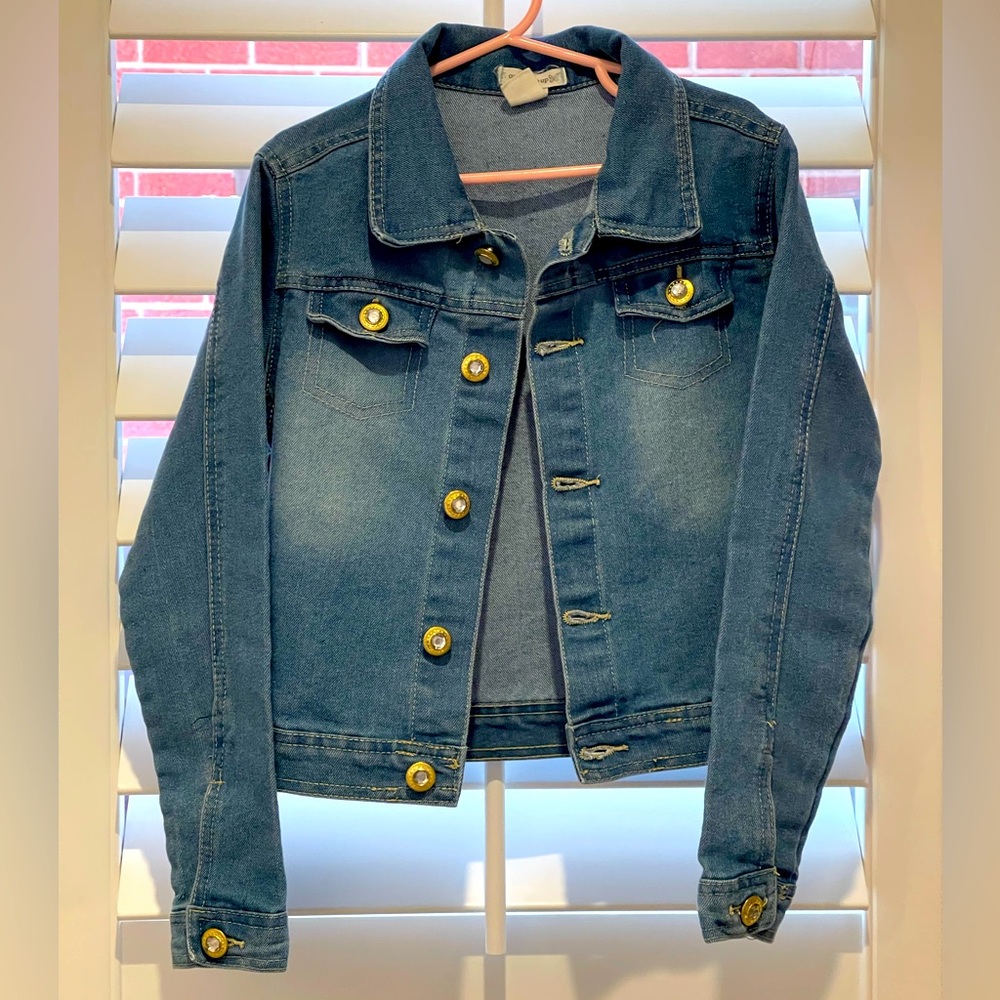 One Step Up denim jacket (girl) size small 7/8 EUC